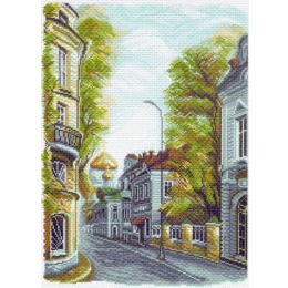 Рисунок на канве "Гагаринский переулок"