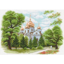 Рисунок на канве "Собор Александра Невского в Краснодаре"