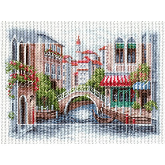 Рисунок на канве "Венецианский мостик"