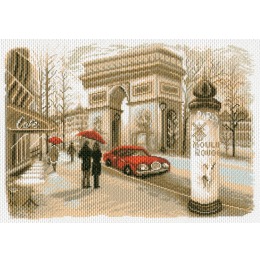 Рисунок на канве "Париж"