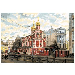 Рисунок на канве "Славянская площадь"