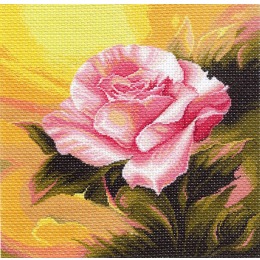 Рисунок на канве "Розовая прелюдия"