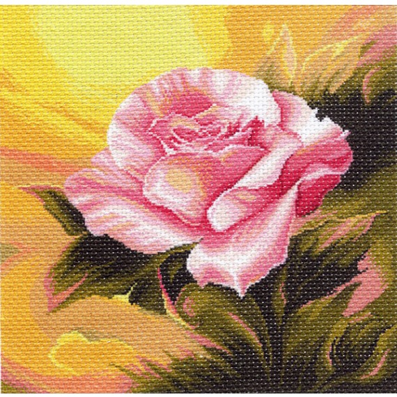 Рисунок на канве "Розовая прелюдия"