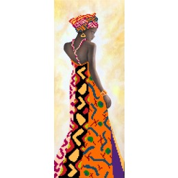 Рисунок на шелке "Уганда"