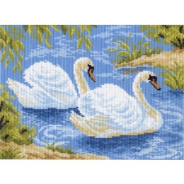 Набор для вышивания "Тундровые лебеди"