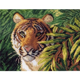 Рисунок на канве "Индокитайский тигр"