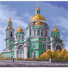 Рисунок на канве "Елоховский собор в Москве"