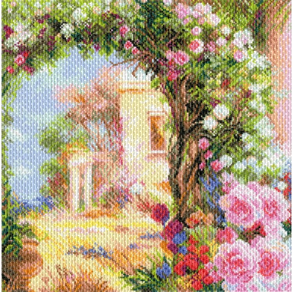 Рисунок на канве "Греция в цвету"