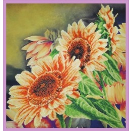 Набор для вышивания бисером "Цветы солнца"