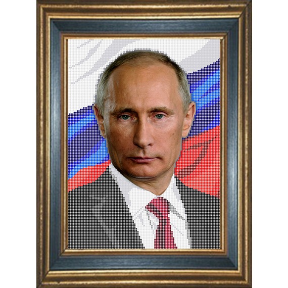 Рисунок на ткани "Путин В.В."