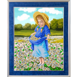 Рисунок на ткани "Ромашки для Мамы"