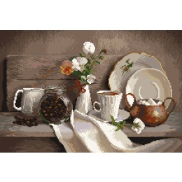 Рисунок на канве "Кофейный аромат"