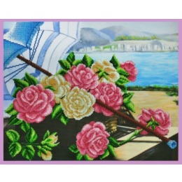 Набор для вышивания бисером "Розы на берегу"