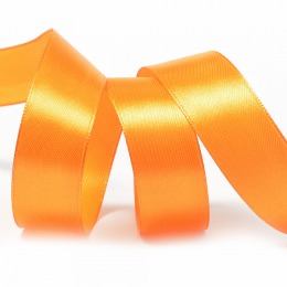 Лента атласная 6мм (¼) 27м. цвет оранжевый
