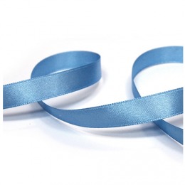 Лента атласная 6мм (¼) 27м. цвет голубой