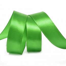 Лента атласная 25мм (1) 27м. цвет зеленый