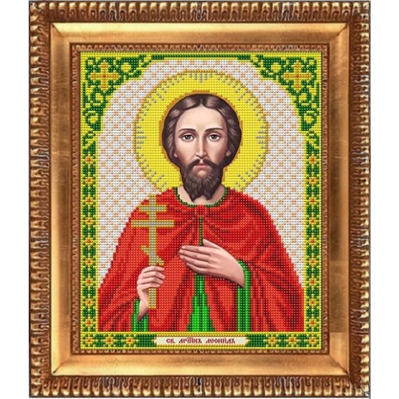 Рисунок на ткани "Святой Леонид"