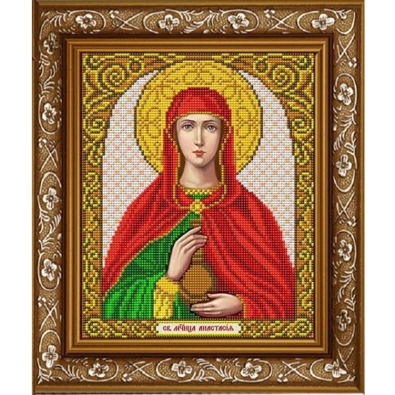 Рисунок на ткани "Святая мученица Анастасия Узорешительница"