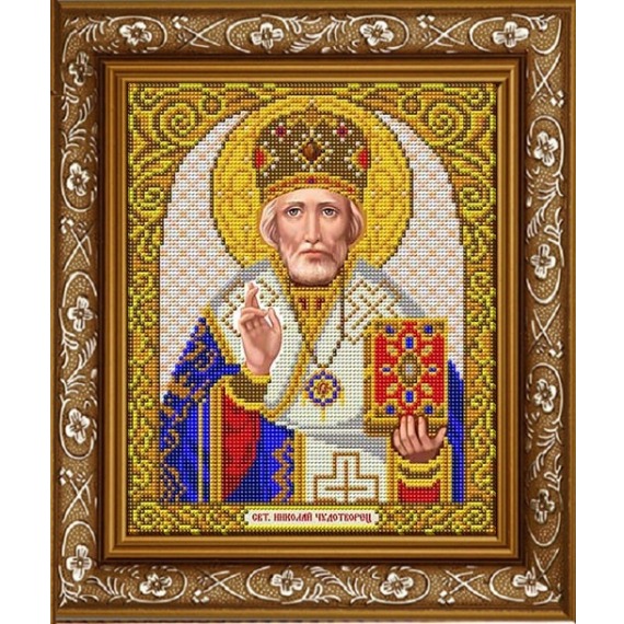 Рисунок на ткани "Святой Николай Чудотворец"