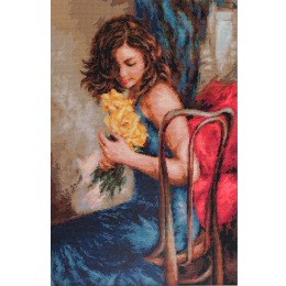 Набор для вышивания крестом "Желтые розы"