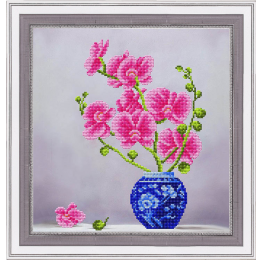 Рисунок на ткани "Нежные орхидеи"