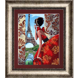 Рисунок на ткани "Мечты сбываются -Париж!"