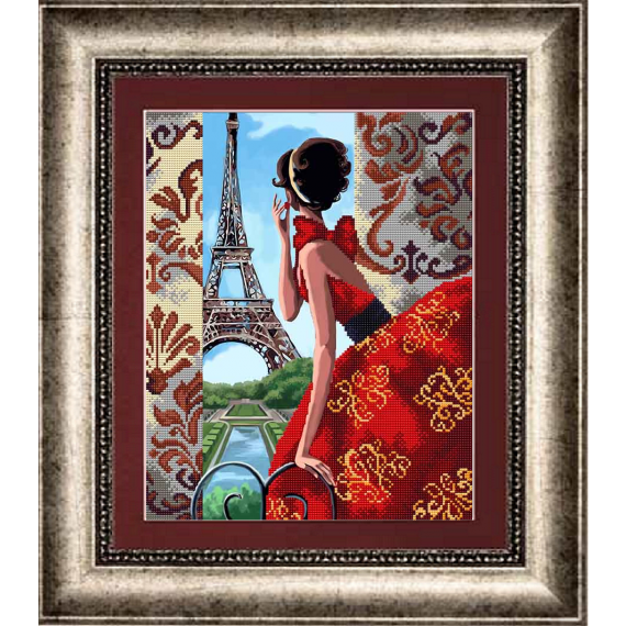Рисунок на ткани "Мечты сбываются -Париж!"