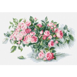 Набор для вышивания "Букет розовых роз"