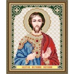 Рисунок на ткани "Святой Мученик Евгений"
