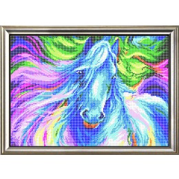 Рисунок на ткани для вышивания бисером "Лошадь"