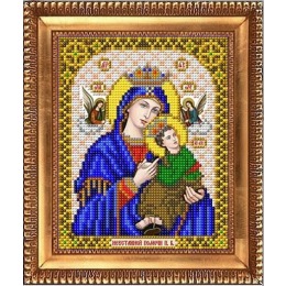Рисунок на ткани "Пресвятая Богородица Неустанной помощи"