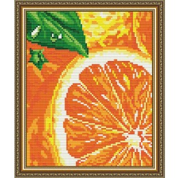 Картина стразами "Апельсин"