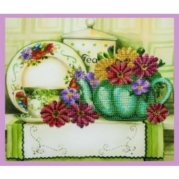 Набор для вышивания бисером "Цветочный чай"