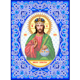 Рисунок на ткани для вышивания бисером и бусинами "Иисус Христос"