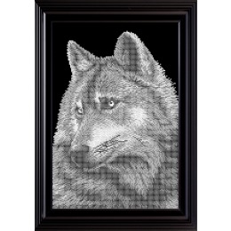 Рисунок на ткани для вышивания бисером "Волк"