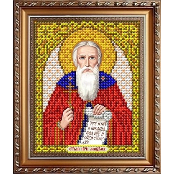 Рисунок на ткани "Святой Преподобный Максим"