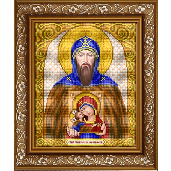 Рисунок на ткани "Святой Преподобный Игорь"