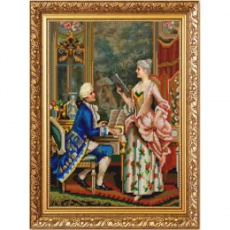 Рисунок на ткани "Урок пения (А.Риччи)"