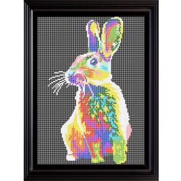 Рисунок на ткани для вышивания бисером "Кролик"