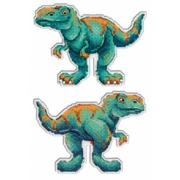 Набор на пластиковой канве "Динозавры. Тираннозавр"