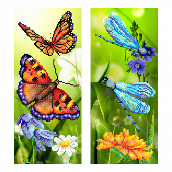 Рисунок на ткани "Райские бабочки"