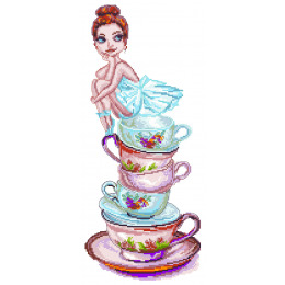 Рисунок на канве "Чайная фея"