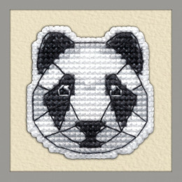 Набор для вышивания крестом "Значок- Панда"