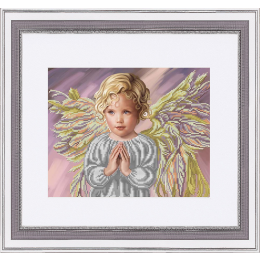 Рисунок на ткани "Прекрасный лик ангела"