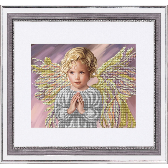 Рисунок на ткани "Прекрасный лик ангела"