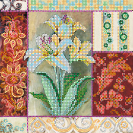 Схема для вышивки бисером "Королевские цветы"