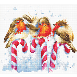 Набор для вышивания крестом "Рождественские  птицы"