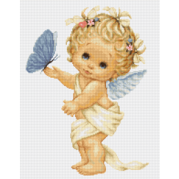 Набор для вышивания "Ангелочек с бабочкой"