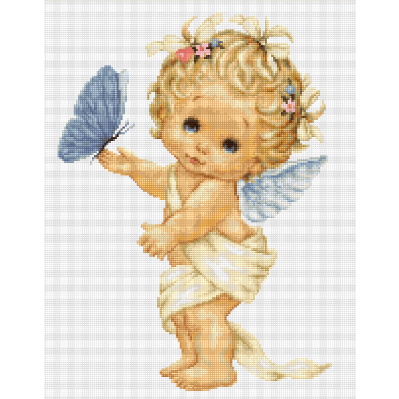 Набор для вышивания "Ангелочек с бабочкой"