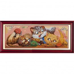 Рисунок на ткани "Игривые котята"